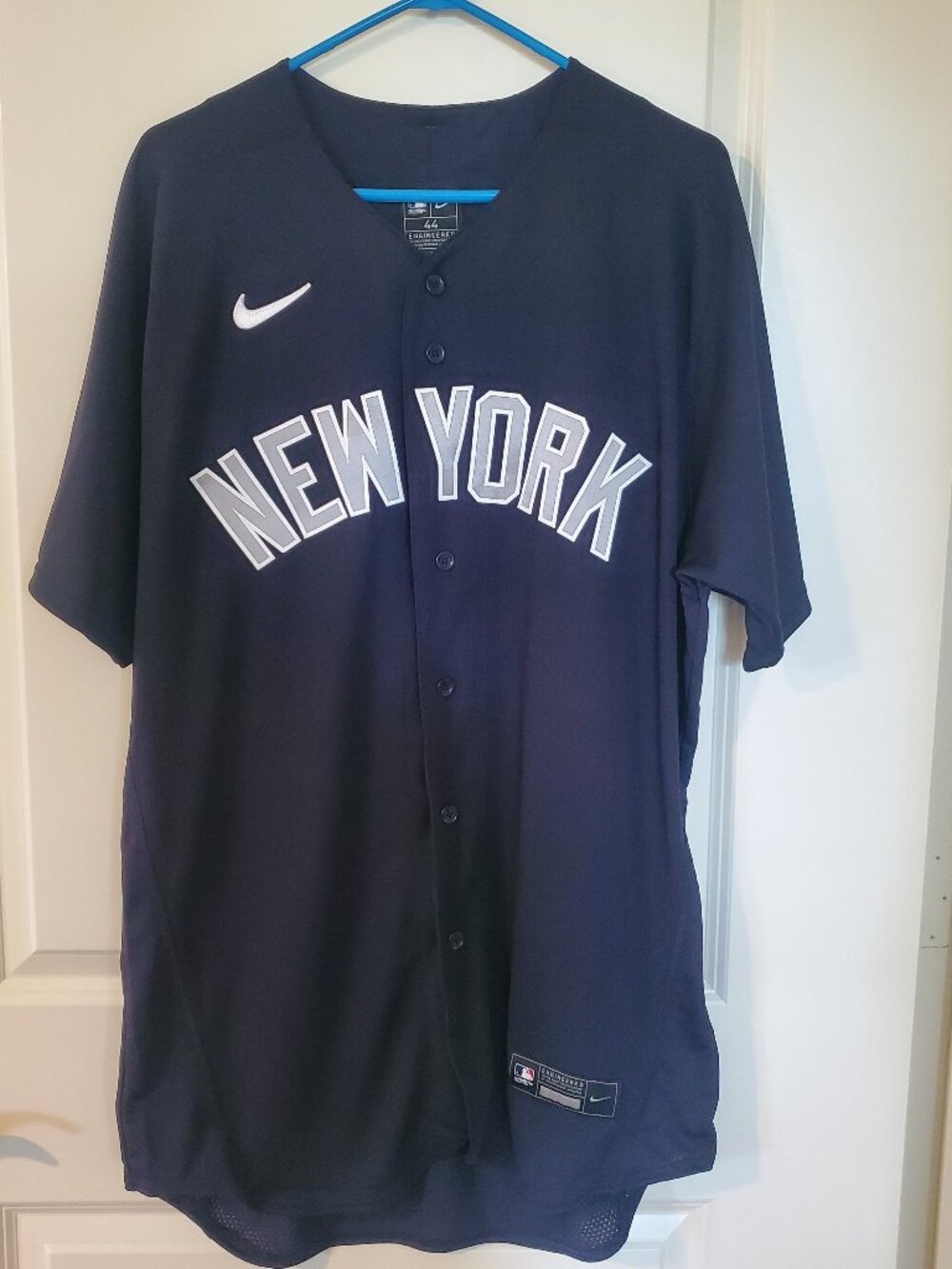 NWOT Nike x MLB New York Yankees Nike Alternate Limited Jersey sz 44 L Navy Gray
